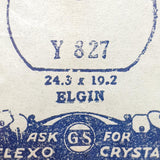 Elgin Y 827 Crystal di orologio per parti e riparazioni