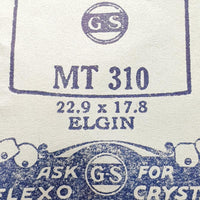 Elgin MT 310 Uhr Kristall für Teile & Reparaturen