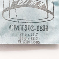 Elgin 9585 CMT302-18H Crystal di orologio per parti e riparazioni