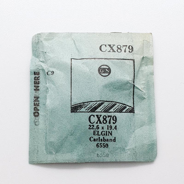 Elgin 6550 CX879 Uhr Kristall für Teile & Reparaturen