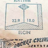 Elgin Rs710b montre Cristal pour les pièces et réparation