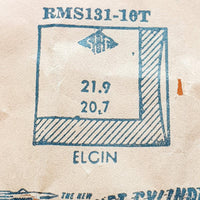 Elgin RMS131-10T reloj Cristal para piezas y reparación