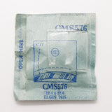 Elgin 7615 CMS576 Watch Crystal للأجزاء والإصلاح
