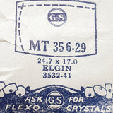 Elgin 3532-41 MT356-29 Crystal di orologio per parti e riparazioni
