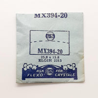 Elgin 2213 MX394-20 ساعة Crystal للأجزاء والإصلاح