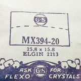 Elgin 2213 mx394-20 reloj Cristal para piezas y reparación