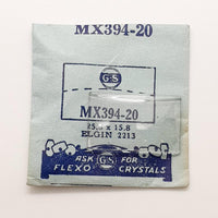 Elgin 2213 MX394-20 Crystal di orologio per parti e riparazioni