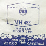 Elgin 3804 MH482 Watch Crystal للأجزاء والإصلاح
