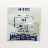 Elgin 3804 MH482 Uhr Kristall für Teile & Reparaturen