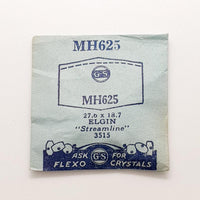Elgin 3515 MH625 Uhr Kristall für Teile & Reparaturen