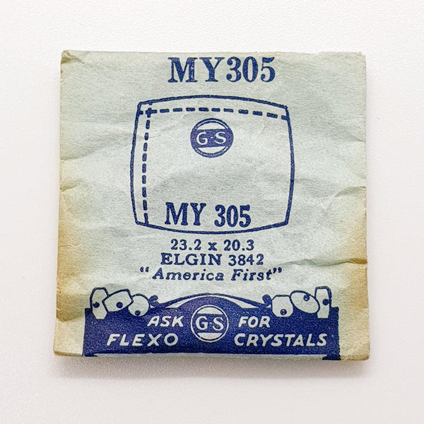 Elgin 3842 MY305 montre Cristal pour les pièces et réparation
