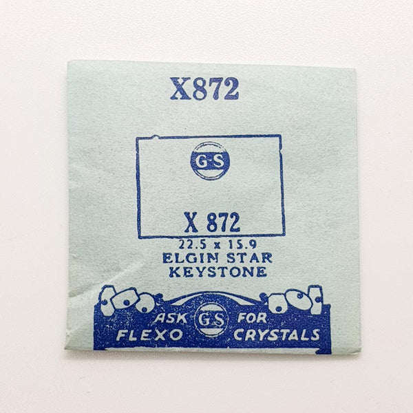 Elgin Star Keystone x872 montre Cristal pour les pièces et réparation