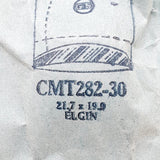 Elgin CMT282-30 Watch Crystal للأجزاء والإصلاح