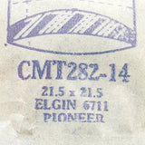 Elgin 6711 CMT282-14 Watch Crystal للأجزاء والإصلاح