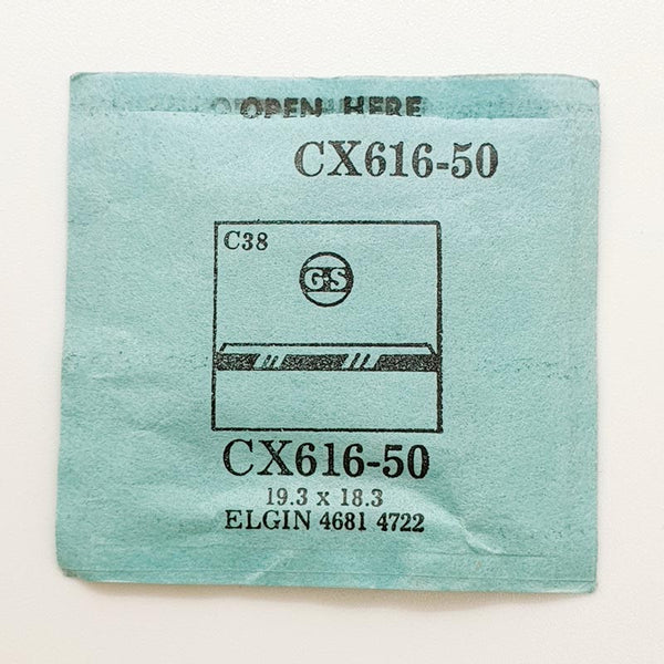 Elgin 4681 4722 CX616-50 montre Cristal pour les pièces et réparation