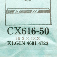 Elgin 4681 4722 CX616-50 reloj Cristal para piezas y reparación