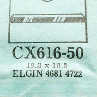 Elgin 4681 4722 CX616-50 montre Cristal pour les pièces et réparation