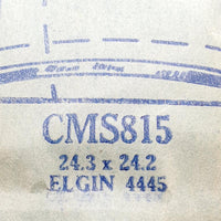 Elgin 4445 CMS815 Crystal di orologio per parti e riparazioni