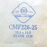 Elgin 1239 CMF226-25 Uhr Kristall für Teile & Reparaturen