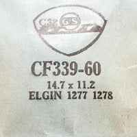 Elgin 1277 1278 CF339-60 Watch Crystal for Parts & Repair