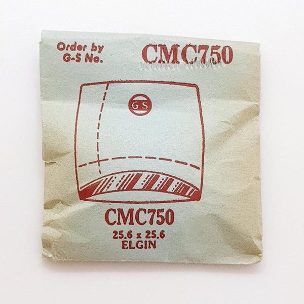 Elgin CMC750 Watch Crystal للأجزاء والإصلاح