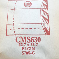 Elgin 5705-G CMS630 reloj Cristal para piezas y reparación