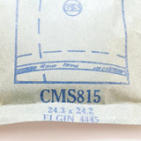 Elgin 4445 CMS815 Crystal di orologio per parti e riparazioni