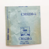 Elgin 7140 CMS230-5 Crystal di orologio per parti e riparazioni