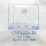 Elgin 4255 4630 CMX358-34 montre Cristal pour les pièces et réparation