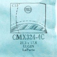 Elgin CMX324-4c Uhr Kristall für Teile & Reparaturen
