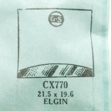Elgin CX770 Crystal di orologio per parti e riparazioni