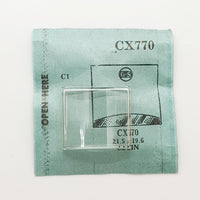 Elgin CX770 Watch Crystal للأجزاء والإصلاح