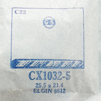 Elgin 8612 CX1032-5 reloj Cristal para piezas y reparación