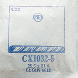 Elgin 8612 CX1032-5 reloj Cristal para piezas y reparación