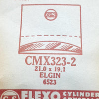 Elgin 6523 CMX323-2 reloj Cristal para piezas y reparación