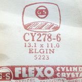 Elgin 5223 CY278-6 Uhr Kristall für Teile & Reparaturen