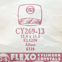 Elgin AFTON 6319 CY269-13 Crystal di orologio per parti e riparazioni