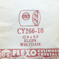 Elgin Waltham Cy266-10 Crystal di orologio per parti e riparazioni