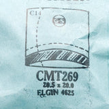 Elgin 4625 CMT269 Uhr Kristall für Teile & Reparaturen