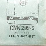 Elgin 4637 4837 CMC299-5 reloj Cristal para piezas y reparación