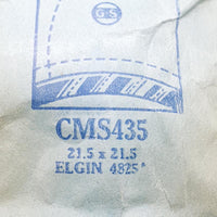 Elgin 4825 CMS435 montre Cristal pour les pièces et réparation