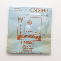 Elgin Bromwell 6906 CMS640 montre Cristal pour les pièces et réparation