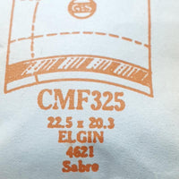 Elgin Säbel 4621 CMF325 Uhr Kristall für Teile & Reparaturen