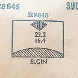 Elgin RS645 Watch Crystal للأجزاء والإصلاح