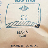 Elgin 8601 RMW118-5 Watch Crystal for Parts & Repair