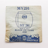 Elgin De Luxe 3858 MY291 Watch Crystal for Parts & Repair