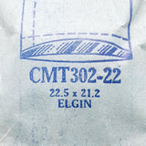 Elgin CMT302-22 Watch Crystal for Parts & Repair