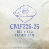 Elgin 1239 CMF226-25 Crystal di orologio per parti e riparazioni