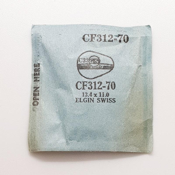 Elgin Suizo CF312-70 reloj Cristal para piezas y reparación