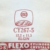 Elgin Cy267-5 Uhr Kristall für Teile & Reparaturen